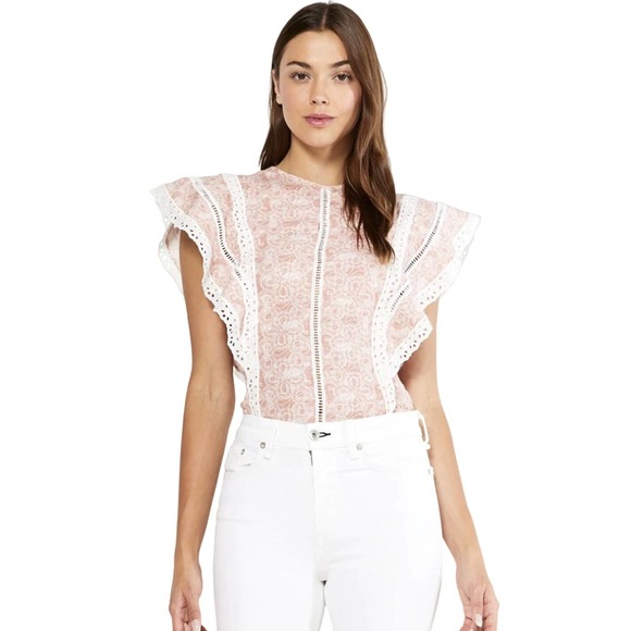 MISA Boho Nilu Blouse in Washed Tile Pink Size XL - Picture 3 of 11